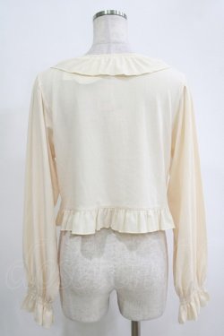 画像3: FLC / 星名桜子/フリルテレコカーディガン L アイボリー H-25-11-06-063-LO-TO-NS-ZH