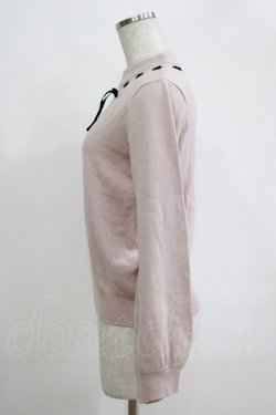 画像2: Ank Rouge / ベロアリボンニット M ピンク H-25-11-06-064-CA-TO-NS-ZH