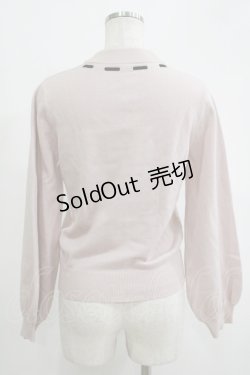 画像3: Ank Rouge / ベロアリボンニット M ピンク H-25-11-06-064-CA-TO-NS-ZH