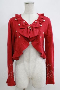 画像1: BABY,THE STARS SHINE BRIGHT / リボン&パールボレロ Free エンジ H-25-11-06-065-BA-TO-NS-ZH