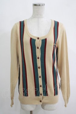 画像1: Fi.n.t / ストライプカーディガン Free BEIGE H-25-11-06-066-CA-TO-NS-ZH