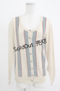 画像1: Fi.n.t / ストライプカーディガン Free BEIGE H-25-11-06-066-CA-TO-NS-ZH