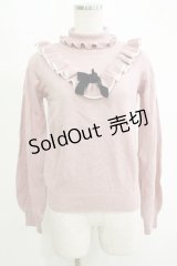 Ank Rouge / ベロアリボンニット M ピンク H-25-11-06-068-CA-TO-NS-ZH
