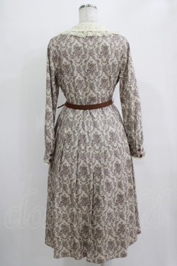 画像3: an another angelus / ウォールペーパーダマスク柄ワンピース Free BEIGE×BR H-25-11-06-006-CA-OP-NS-ZH