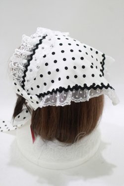 画像2: Angelic Pretty / Delicious Dotバブーシュカ  オフ H-25-11-06-074-AP-AC-NS-ZH