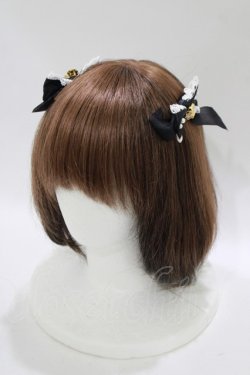 画像1: BABY,THE STARS SHINE BRIGHT / Princess Lacy Bouquet リボンコーム  ブラック H-25-11-06-075-BA-AC-NS-ZH