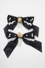 画像2: BABY,THE STARS SHINE BRIGHT / Princess Lacy Bouquet リボンコーム  ブラック H-25-11-06-075-BA-AC-NS-ZH (2)