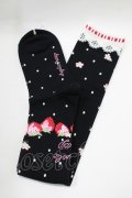 Angelic Pretty / Little Bunny Strawberryオーバーニー  ブラック H-25-11-06-077-AP-AC-NS-ZH