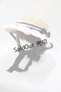 画像1: BABY,THE STARS SHINE BRIGHT / Sweet Dollボンネットハット  ブラック H-25-11-06-080-BA-AC-NS-ZT-K011