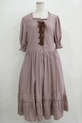 m petit by misako / AMレースアップワンピース LL ピンク H-25-11-06-007-LO-OP-NS-ZH