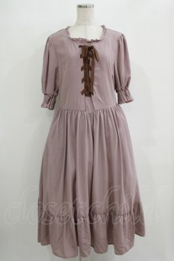 画像1: m petit by misako / AMレースアップワンピース LL ピンク H-25-11-06-007-LO-OP-NS-ZH