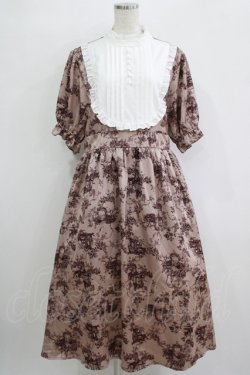 画像1: m petit by misako / トワルドジュイワンピース LL ピンク H-25-11-06-008-LO-OP-NS-ZH