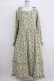 画像1: FLC / 星名桜子/花柄フリルワンピース L ミント H-25-11-06-010-LO-OP-NS-ZH (1)