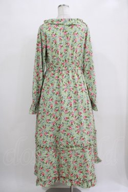 画像3: FLC / 星名桜子/花柄フリルワンピース L ミント H-25-11-06-010-LO-OP-NS-ZH