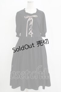 m petit by misako / AMレースアップワンピース LL ブラック H-25-11-06-012-LO-OP-NS-ZH