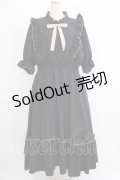 m petit by misako / NINA'SコラボAMハイショクメローワンピース LL ブラック H-25-11-06-014-LO-OP-NS-ZH