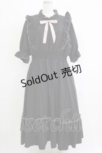 m petit by misako / NINA'SコラボAMハイショクメローワンピース LL ブラック H-25-11-06-014-LO-OP-NS-ZH