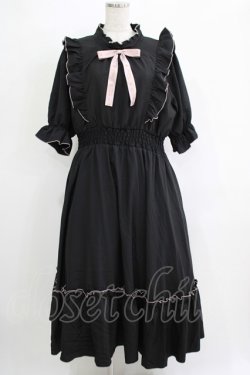 画像1: m petit by misako / NINA'SコラボAMハイショクメローワンピース LL ブラック H-25-11-06-014-LO-OP-NS-ZH