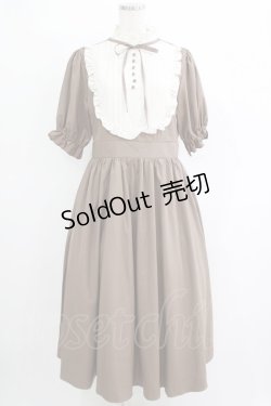 画像1: m petit by misako / ナシジムジキリカエワンピース L ブラウン H-25-11-06-015-LO-OP-NS-ZH