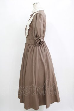 画像2: m petit by misako / ナシジムジキリカエワンピース L ブラウン H-25-11-06-015-LO-OP-NS-ZH