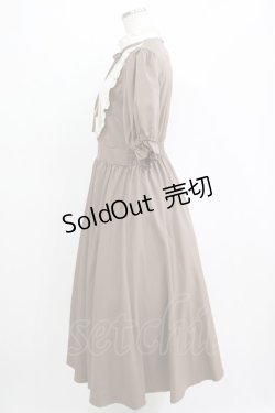 画像2: m petit by misako / ナシジムジキリカエワンピース L ブラウン H-25-11-06-015-LO-OP-NS-ZH