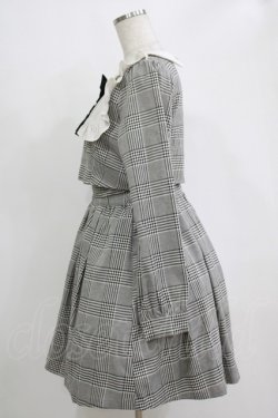 画像2: Ank Rouge / チェック柄ヨークフリルSET/UPワンピース M ブラック H-25-11-06-021-CA-OP-NS-ZH
