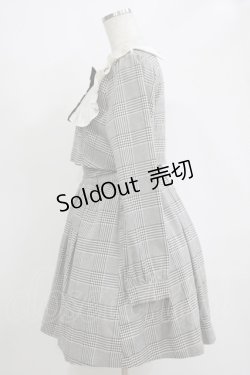 画像2: Ank Rouge / チェック柄ヨークフリルSET/UPワンピース M ブラック H-25-11-06-021-CA-OP-NS-ZH