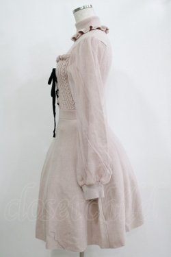 画像2: Ank Rouge / ハイネックニットワンピース M ピンク H-25-11-06-022-CA-OP-NS-ZH