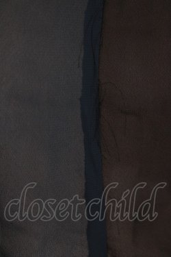 画像4: axes femme / 配色フリル×プリーツスカート Free オフ/ブラック/グリーン H-25-11-06-023-AX-SK-NS-ZH