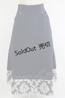 画像1: axes femme / オパール切替ペンシルスカート Free ネイビー H-25-11-06-024-AX-SK-NS-ZH