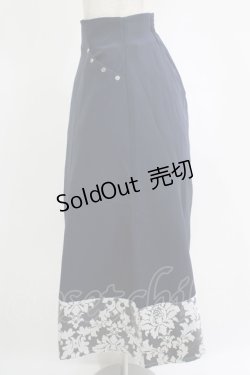 画像2: axes femme / オパール切替ペンシルスカート Free ネイビー H-25-11-06-024-AX-SK-NS-ZH