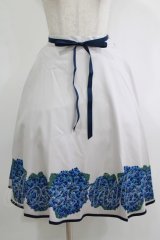 an another angelus / スミレブーケプリントサーキュラースカート Free BLUE H-25-11-06-025-CA-SK-NS-ZH