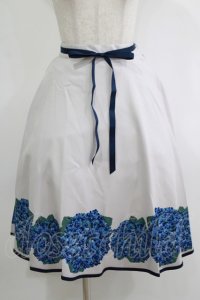 an another angelus / スミレブーケプリントサーキュラースカート Free BLUE H-25-11-06-025-CA-SK-NS-ZH
