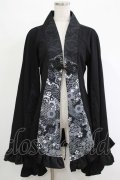 Qutie Frash / プレミアムセット2024-朧月-　着物カーデ  黒 H-25-11-07-033-QU-TO-KB-ZH