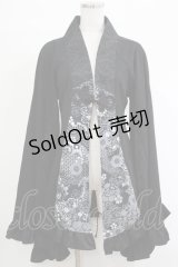 Qutie Frash / プレミアムセット2024-朧月-　着物カーデ  黒 H-25-11-07-033-QU-TO-KB-ZH