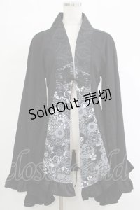 Qutie Frash / プレミアムセット2024-朧月-　着物カーデ  黒 H-25-11-07-033-QU-TO-KB-ZH