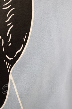 画像5: LISTEN FLAVOR / ミステリーキャットジップデザインパーカー  ライトブルー H-25-11-07-040-PU-TO-KB-ZH