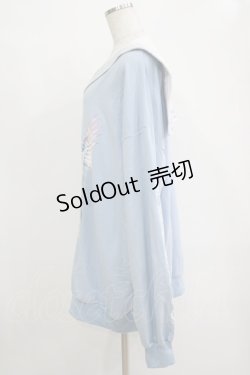 画像2: LISTEN FLAVOR / エンジェルキャットセーラーワンピ  ライトブルー H-25-11-07-042-PU-OP-KB-ZH