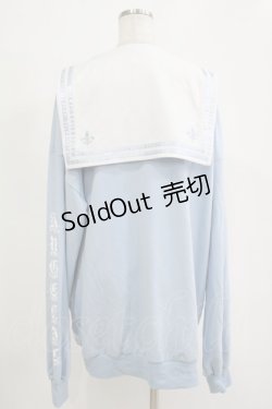 画像3: LISTEN FLAVOR / エンジェルキャットセーラーワンピ  ライトブルー H-25-11-07-042-PU-OP-KB-ZH