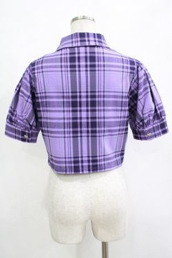 画像3: KILL STAR / HAYEE RIBBON SHIRT M ライラックタータン H-25-11-07-044-SL-BL-KB-ZH