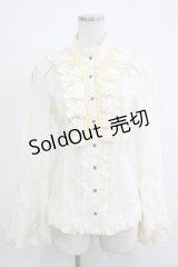 Ozz Croce / レースフリルブラウス  アイボリー H-25-11-07-046-OO-BL-KB-ZH
