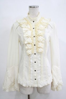 画像1: Ozz Croce / レースフリルブラウス  アイボリー H-25-11-07-046-OO-BL-KB-ZH