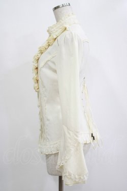 画像2: Ozz Croce / レースフリルブラウス  アイボリー H-25-11-07-046-OO-BL-KB-ZH