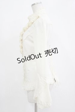 画像2: Ozz Croce / レースフリルブラウス  アイボリー H-25-11-07-046-OO-BL-KB-ZH