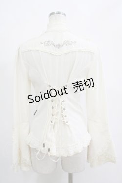 画像3: Ozz Croce / レースフリルブラウス  アイボリー H-25-11-07-046-OO-BL-KB-ZH