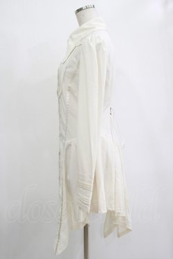 画像2: OZZ ANGELO / 薔薇刺繍ロングブラウス  アイボリー H-25-11-07-047-OO-BL-KB-ZH