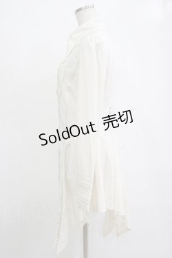 画像2: OZZ ANGELO / 薔薇刺繍ロングブラウス  アイボリー H-25-11-07-047-OO-BL-KB-ZH