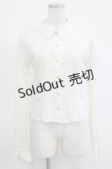ATELIER PIERROT / ピンタックブラウス  アイボリー H-25-11-07-048-EL-BL-KB-ZH