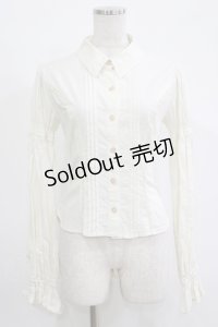 ATELIER PIERROT / ピンタックブラウス  アイボリー H-25-11-07-048-EL-BL-KB-ZH