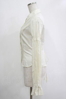 画像2: ATELIER PIERROT / ピンタックブラウス  アイボリー H-25-11-07-048-EL-BL-KB-ZH